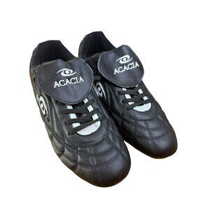 Acacia Football Soccer Men’s Cleats “Striker” Black White Size 11 EUC